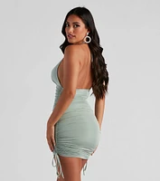 Hit The Club Halter Mini Dress