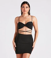 If You Seek Sexy Cutout Mini Dress