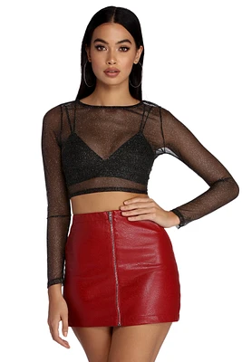 Gleaming With Glam Crop Top