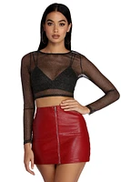 Gleaming With Glam Crop Top