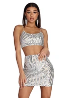 Glimmer And Shimmer Crop Top