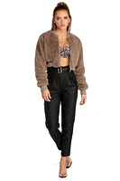 Oh Crop! Snake Print Top