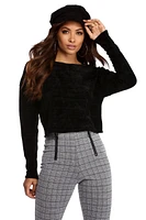 Chenille With You Pullover Top