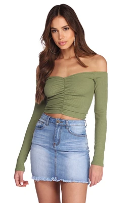 Ruched And Ready Crop Top