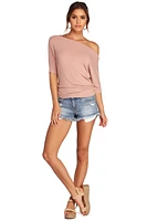 On Deck Ruched Knit Top