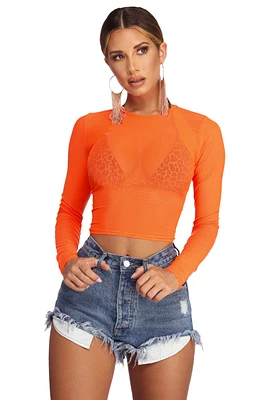 Hot Mesh Crop Top