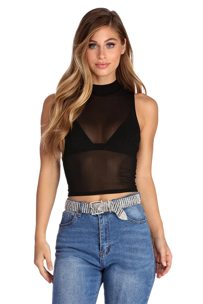 Mesh Me Crop Top