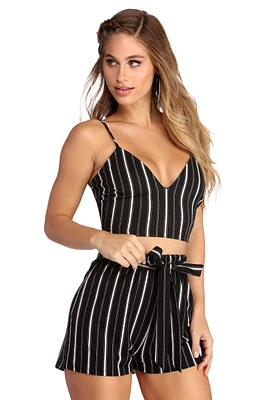 Stand Out Stripes Crop Top