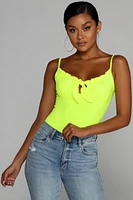 Gorgeous Glow Ruffle Bodysuit