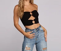 Two Ring Ribbed Tube Top