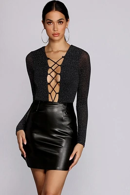 Climb The Lattice Front Bodysuit