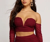 Romantically Ruched Crop Top