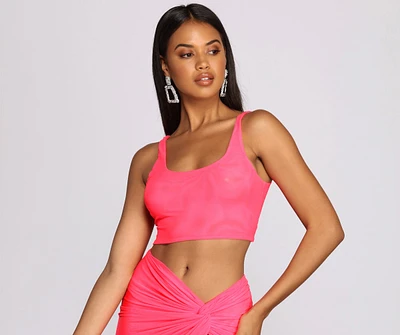 Mesh Moment Crop Top