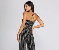 Sleek Stripes Crop Top