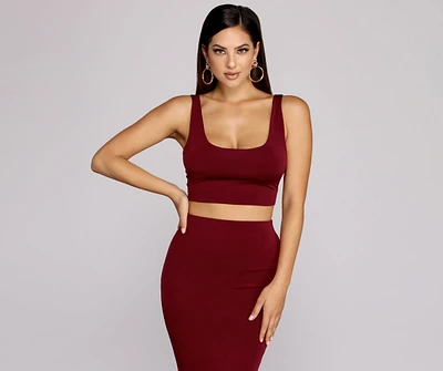 Sleek And Sultry Crop Top