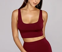 Sleek And Sultry Crop Top