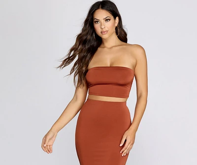 Sleek And Streamlined Crop Top