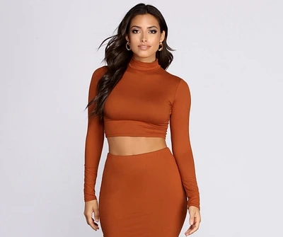 Brushed With Basics Crop Top