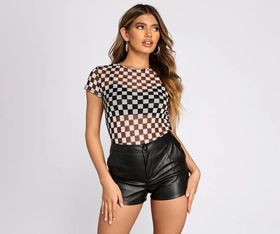 Check Me Out Mesh Top