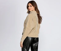 Cozy Chenille Turtleneck Sweater