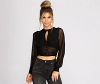 Key To My Heart Mesh Top