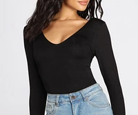 Cross Back Detail Bodysuit