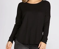 Cozy Thermal Scoop Neck Top