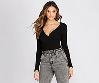 Feeling Knit Ribbed Top