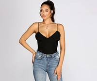 Perf Knit Cami Top