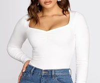 Feeling Myself Ruched Bodysuit