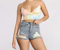 Dream On Tie Dye Crop Top