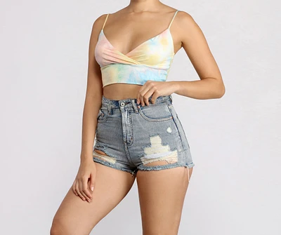 Dream On Tie Dye Crop Top