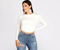 The Open Tie Back Crop Top