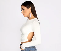 The Open Tie Back Crop Top