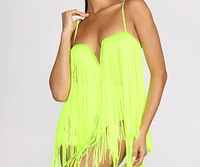 Forever Fab Fringe Bodysuit