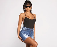 Sultry Strappy Back Bodysuit