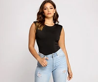 Slay Basics Crew Neck Bodysuit