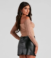 Ruched Moment Cropped Bustier