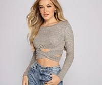 So Casual Criss-Cross Crop Top