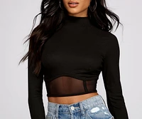 Mesmerize Mesh Crop Top