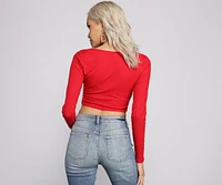 Cut To The Chase Crop Top