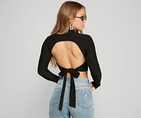 Second Look Open Back Crop Top