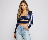 Totally Retro Tie-Dye Crop Top