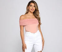 Picture Perfect Off The Shoulder Bustier