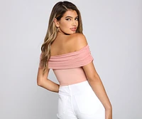 Picture Perfect Off The Shoulder Bustier
