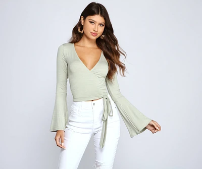 Add Some Flair Wrap-Front Top