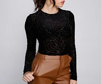 Stylish And Alluring Sheer Mesh Crop Top