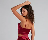 Sleek Moves Sleeveless Crop Top