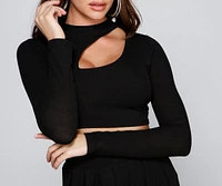 Make It Bold Cutout Crop Top