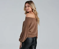 Casually Elevated Off-The-Shoulder Top